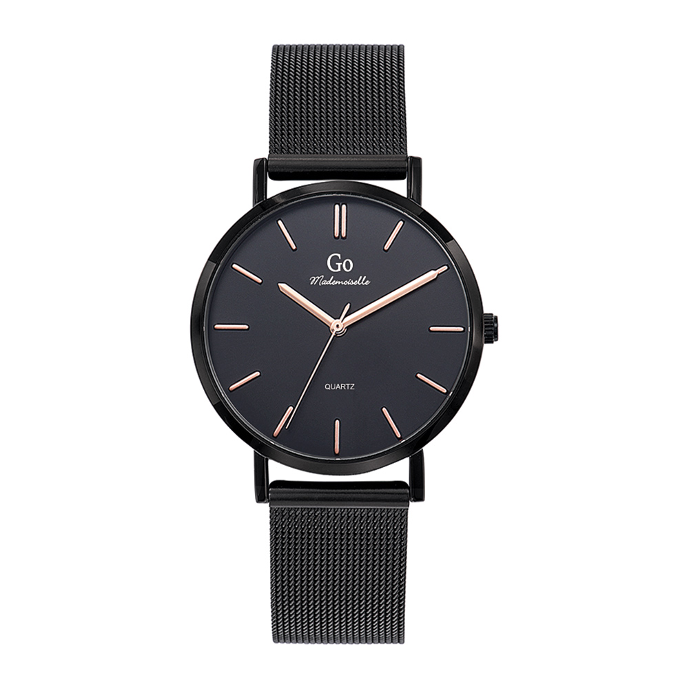 Montre Femme Bracelet Noir - Noir