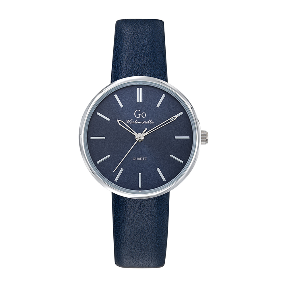Montre Femme Bracelet Argenté - Bleu foncé