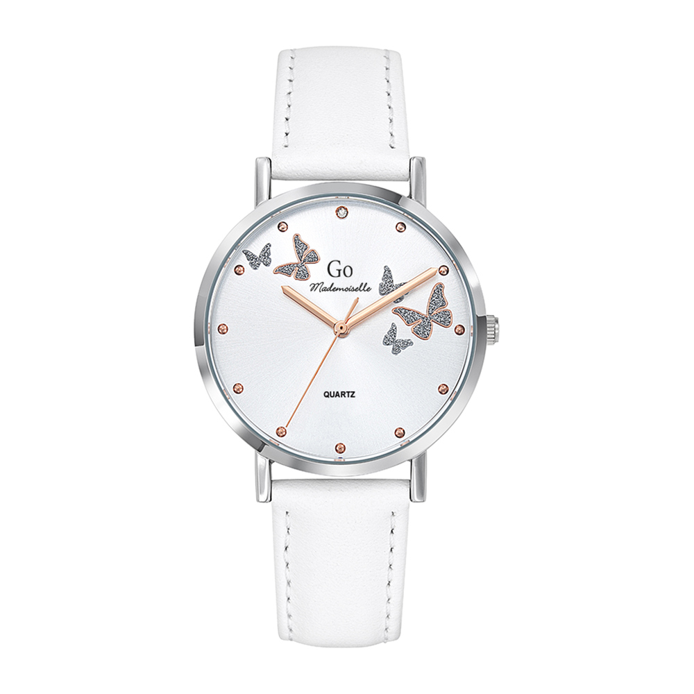 Montre Femme Bracelet Argenté - Blanc